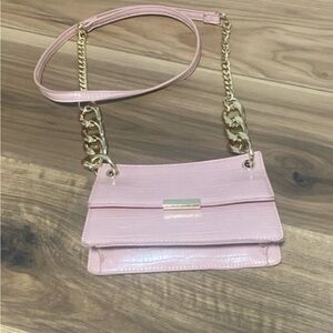 Pink Chain Strap Shoulder Bag